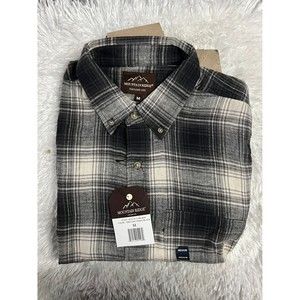 New Mountain Ridge Men’s Plaid Button Down Shirt Size M